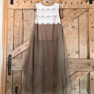 Tulle & Lace Crop Top